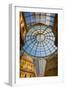 Milan, Milan Province, Lombardy, Italy. Glass dome of Galleria Vittorio Emanuele II shopping arc...-null-Framed Photographic Print