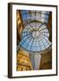 Milan, Milan Province, Lombardy, Italy. Glass dome of Galleria Vittorio Emanuele II shopping arc...-null-Framed Photographic Print