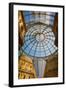 Milan, Milan Province, Lombardy, Italy. Glass dome of Galleria Vittorio Emanuele II shopping arc...-null-Framed Photographic Print