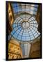 Milan, Milan Province, Lombardy, Italy. Glass dome of Galleria Vittorio Emanuele II shopping arc...-null-Framed Premium Photographic Print