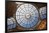 Milan, Milan Province, Lombardy, Italy. Glass dome of Galleria Vittorio Emanuele II shopping arc...-null-Framed Photographic Print