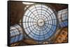 Milan, Milan Province, Lombardy, Italy. Glass dome of Galleria Vittorio Emanuele II shopping arc...-null-Framed Stretched Canvas