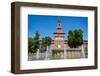 Milan, Milan Province, Lombardy, Italy. Sforzesco Castle. Castello Sforzesco. Entrance to the ca...-null-Framed Photographic Print