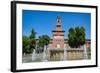 Milan, Milan Province, Lombardy, Italy. Sforzesco Castle. Castello Sforzesco. Entrance to the ca...-null-Framed Photographic Print