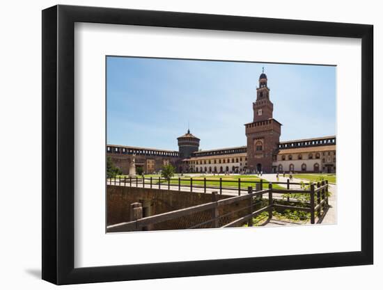 Milan, Milan Province, Lombardy, Italy. Sforzesco Castle. Castello Sforzesco.-null-Framed Photographic Print