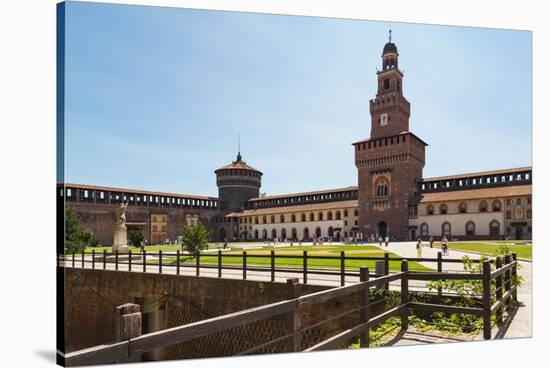 Milan, Milan Province, Lombardy, Italy. Sforzesco Castle. Castello Sforzesco.-null-Stretched Canvas