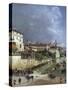 Milan, Naviglio Di Porta Romana, 1835-Giovanni Battista Lusieri-Stretched Canvas