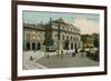 Milan - Piazza and Teatro Alla Scala. Postcard Sent in 1913-Italian Photographer-Framed Giclee Print