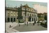 Milan - Piazza and Teatro Alla Scala. Postcard Sent in 1913-Italian Photographer-Stretched Canvas
