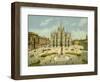 Milan, Piazza Del Duomo-null-Framed Giclee Print