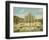 Milan, Piazza Del Duomo-null-Framed Giclee Print