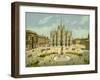 Milan, Piazza Del Duomo-null-Framed Giclee Print