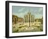 Milan, Piazza Del Duomo-null-Framed Giclee Print
