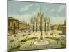 Milan, Piazza Del Duomo-null-Mounted Giclee Print