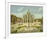 Milan, Piazza Del Duomo-null-Framed Giclee Print