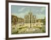 Milan, Piazza Del Duomo-null-Framed Giclee Print