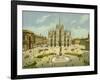 Milan, Piazza Del Duomo-null-Framed Giclee Print