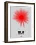 Milan Radiant Map 1-NaxArt-Framed Art Print