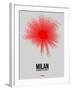 Milan Radiant Map 1-NaxArt-Framed Art Print