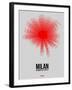 Milan Radiant Map 1-NaxArt-Framed Art Print