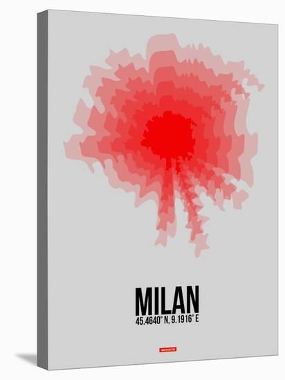 Milan Radiant Map 1-NaxArt-Stretched Canvas