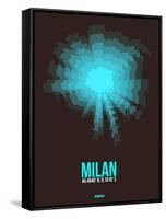 Milan Radiant Map 3-NaxArt-Framed Stretched Canvas