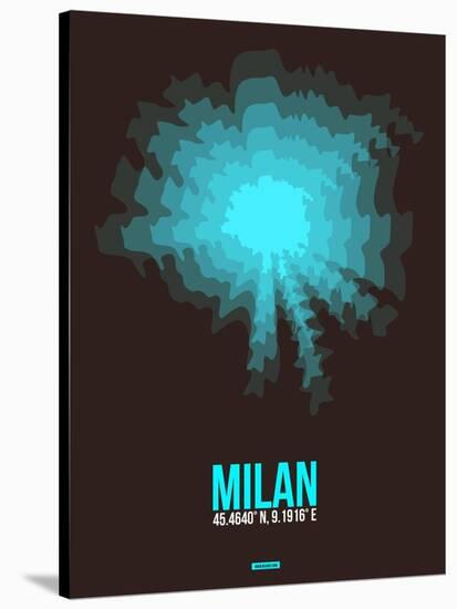 Milan Radiant Map 3-NaxArt-Stretched Canvas