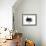 Milan Skyline Brush Stroke - Black II-NaxArt-Framed Art Print displayed on a wall