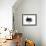 Milan Skyline Brush Stroke - Black II-NaxArt-Framed Art Print displayed on a wall