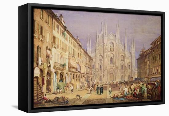 Milan, the Cathedral Square-Samuel Prout-Framed Stretched Canvas
