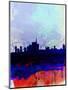 Milan Watercolor Skyline-NaxArt-Mounted Art Print