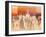 Milano al tramonto-Luigi Florio-Framed Art Print