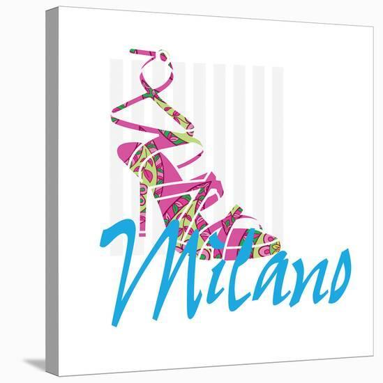 Milano Shoe-Elle Stewart-Stretched Canvas