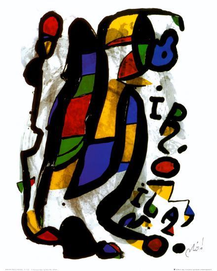 Milano-Joan Miró-Lamina Framed Art Print