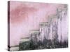 Mildew on Pink Stairs-Paul Souders-Stretched Canvas