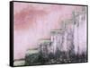 Mildew on Pink Stairs-Paul Souders-Framed Stretched Canvas