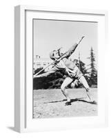 Mildred 'Babe' Didrikson, Winding Up for Javelin Toss at the 1932 Olympics-null-Framed Photo