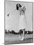 Mildred 'Babe' Didrikson Zaharias Swinging Golf Club in 1947-null-Mounted Photo