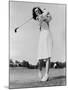 Mildred 'Babe' Didrikson Zaharias Swinging Golf Club in 1947-null-Mounted Photo