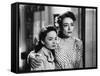 MILDRED PIERCE, 1945 directed by MICHAEL CURTIZ Ann Blyth and Joan Crawford (b/w photo)-null-Framed Stretched Canvas
