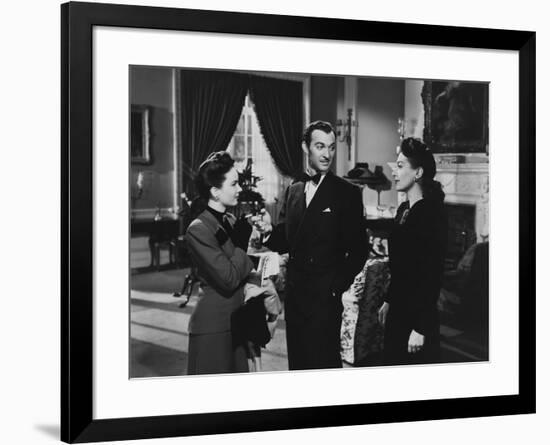 MILDRED PIERCE, 1945 directed by MICHAEL CURTIZ Ann Blyth, Zachary Scott and Joan Crawford (b/w pho-null-Framed Photo