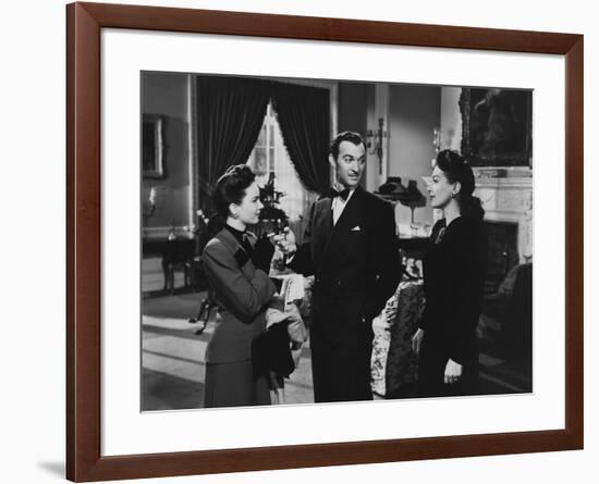 MILDRED PIERCE, 1945 directed by MICHAEL CURTIZ Ann Blyth, Zachary Scott and Joan Crawford (b/w pho-null-Framed Photo