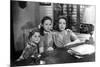 MILDRED PIERCE, 1945 directed by MICHAEL CURTIZ Jo Ann Marlowe, Ann Blyth and Joan Crawford (b/w ph-null-Mounted Photo