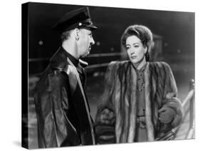 MILDRED PIERCE, 1945 directed by MICHAEL CURTIZ Joan Crawford (b/w photo)-null-Stretched Canvas