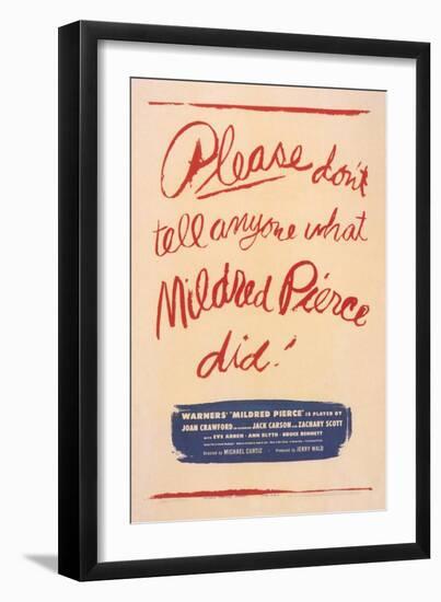 Mildred Pierce, 1945-null-Framed Art Print