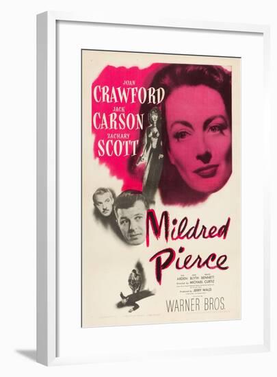 Mildred Pierce, Joan Crawford, Zachary Scott, Jack Carson, 1945-null-Framed Art Print