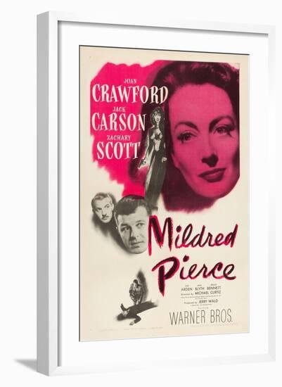 Mildred Pierce, Joan Crawford, Zachary Scott, Jack Carson, 1945-null-Framed Art Print