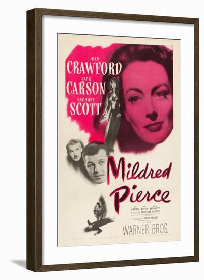 Mildred Pierce, Joan Crawford, Zachary Scott, Jack Carson, 1945-null-Framed Art Print