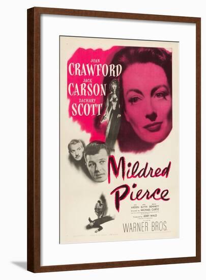 Mildred Pierce, Joan Crawford, Zachary Scott, Jack Carson, 1945-null-Framed Art Print