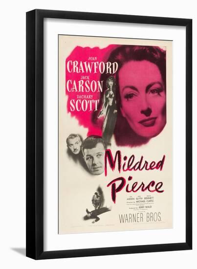 Mildred Pierce, Joan Crawford, Zachary Scott, Jack Carson, 1945-null-Framed Art Print